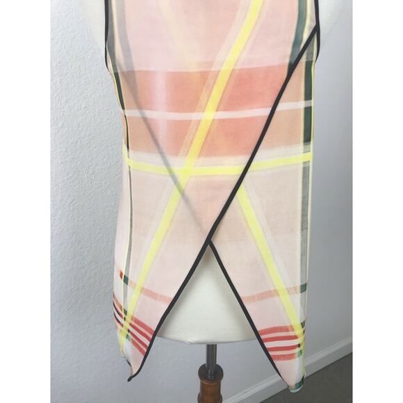 Clover Canyon Print Asymmetric Semi Sheer Tank Top - Picture 7 of 7